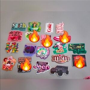 Flatbacks Acrylic for Review Purposes Only Badge Keychain Magnet Beaded Pen Pin